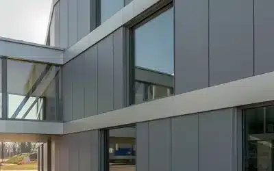 Façade ventilée en aluminium en Suisse romande